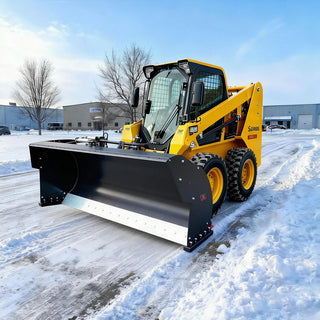 Landy Attachments Trip Edge Snow Pusher | Width 84" | 12-25 GPM | 20-35 HP | For Skid Steers, Loaders & Tractors