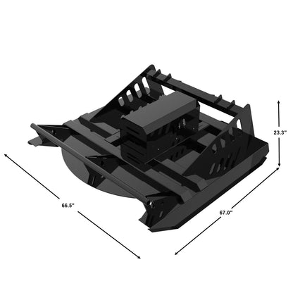 Landy Attachments Brush Cutter | Width 65" & 72" | 20-35 HP | 15-32 GPM | For Skid Steers, ATVs, UTVs & Tractors