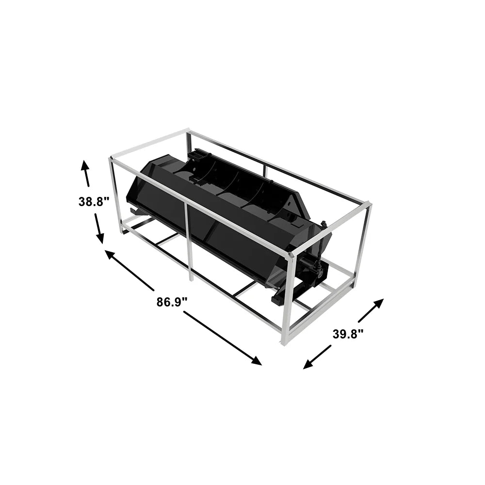 Landy Attachments Rotary Tiller | Tilling Width 72" | 20 GPM | 20-35 HP | For Skid Steers, UTVs, ATVs & Tractors