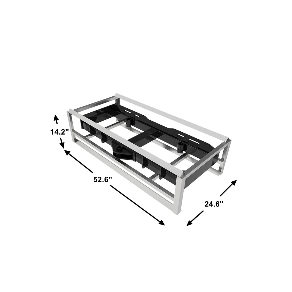 Landy Attachments Bale Spear | Model S-HS1240 | Frame Width 49" | 8-30+ GPM | 20-35 HP | For Skid Steers & Tractors