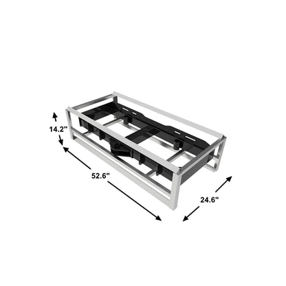 Landy Attachments Bale Spear | Model S-HS1240 | Frame Width 49" | 8-30+ GPM | 20-35 HP | For Skid Steers & Tractors