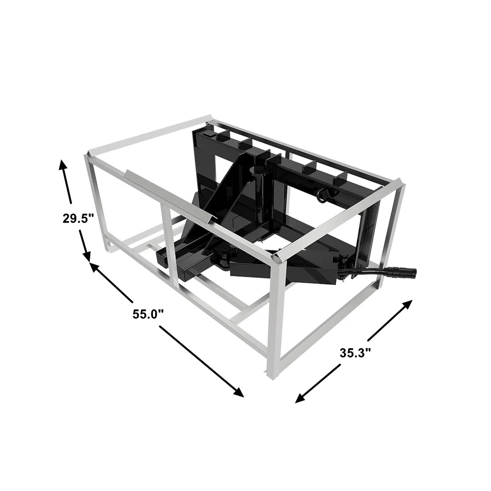 Landy Attachments Heavy Duty Post & Tree Puller | Width 48" | 16-20 GPM | 12-15 HP | For Skid Steer, ATVs, UTVs & Tractors