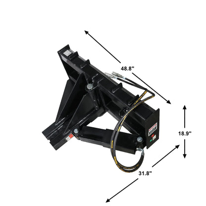 Landy Attachments Heavy Duty Post & Tree Puller | Width 48" | 16-20 GPM | 12-15 HP | For Skid Steer, ATVs, UTVs & Tractors
