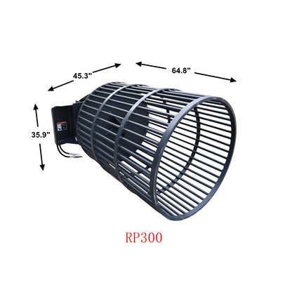 Landy Attachments Rotary Rock Picker | Diameter Drums 30" & 36" | 21-26 GPM | For Skid Steers
