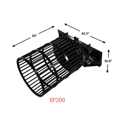 Landy Attachments Rotary Rock Picker | Diameter Drums 30" & 36" | 21-26 GPM | For Skid Steers