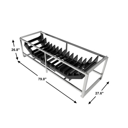 Landy Attachments HD Stick Rake | Width 71" | 12-25 GPM | 20-35 HP | For Skid Steers, Tractors, ATVs & UTVs