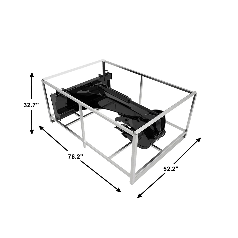 Landy Attachments Backhoe | Bucket Width 15" | 30-65 HP | 3-22 GPM | For Skid Steers, ATVs, UTVs & Tractors