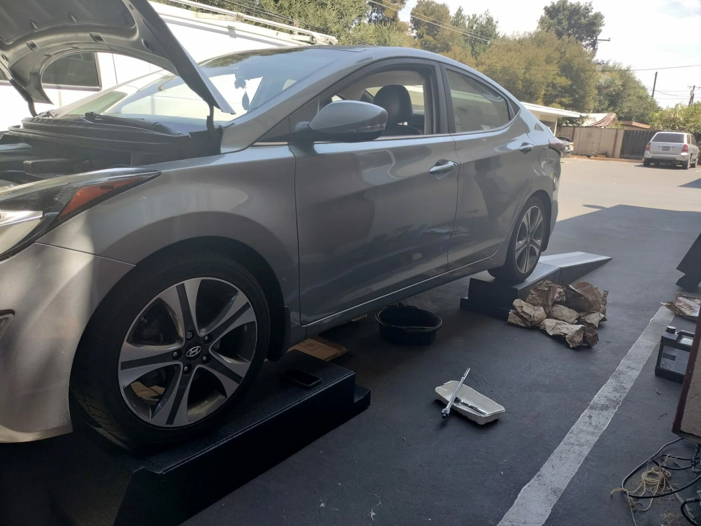 Race Ramps Portable Pro Lift Drive-Up Ramp Set | Model RR-PPL | 14" W x 219-3/4" L | 6,000 lb Capacity | 8" Lift Height | For Professional & Home Garage Use