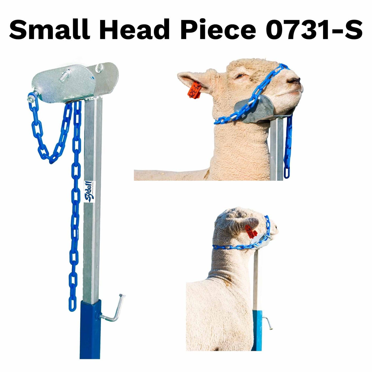 Sydell Small Head Piece | #0731-S-1 / #AL0731-S-S | Under 100 lbs | Steel & Aluminum | For Sheep & Goat Handling