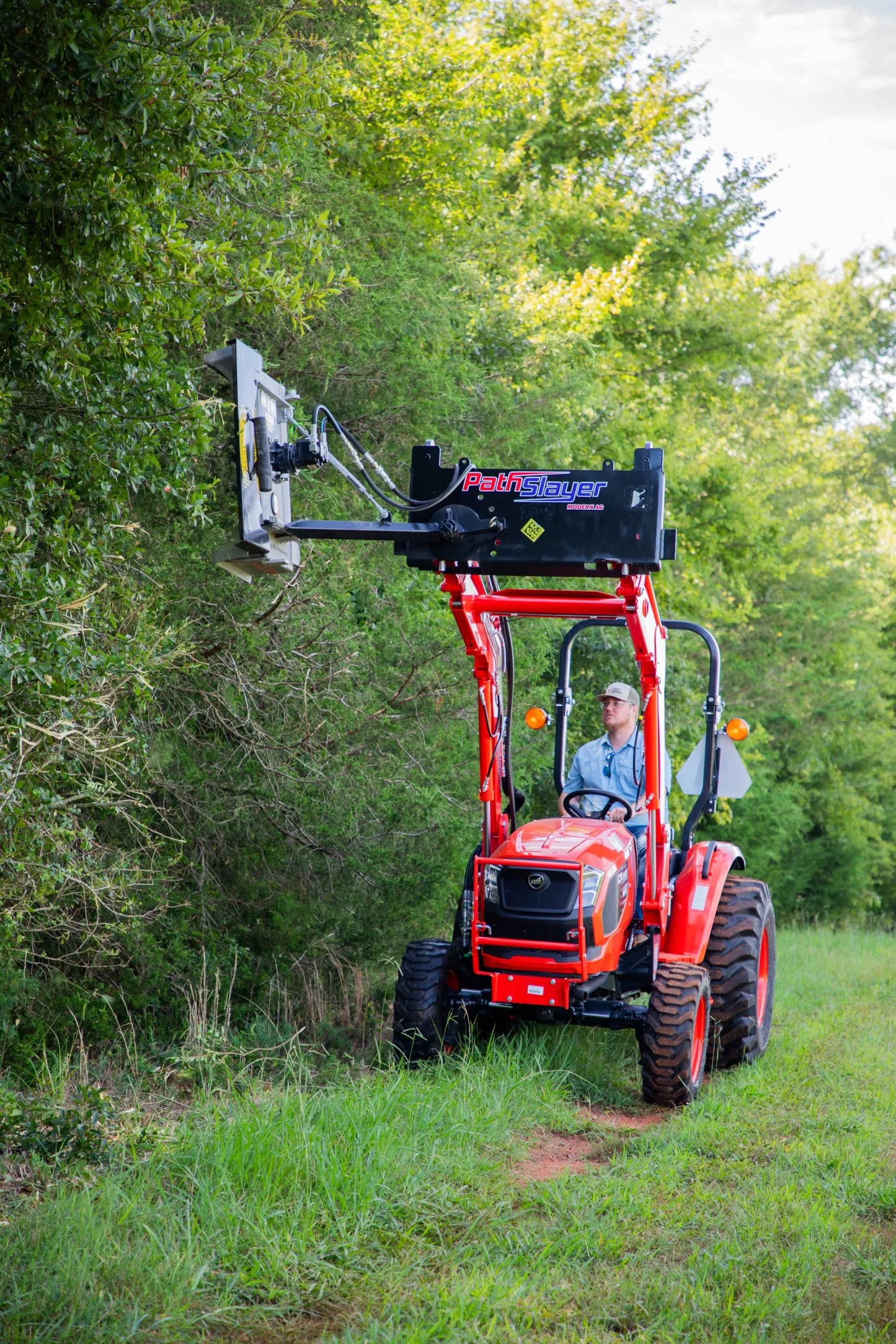 Modern Ag | Path Slayer | Brush Cutter | Compact 36" | 32"-44" Cutting Width | Hydraulic Direct Drive | 30–50 HP | For Tractor
