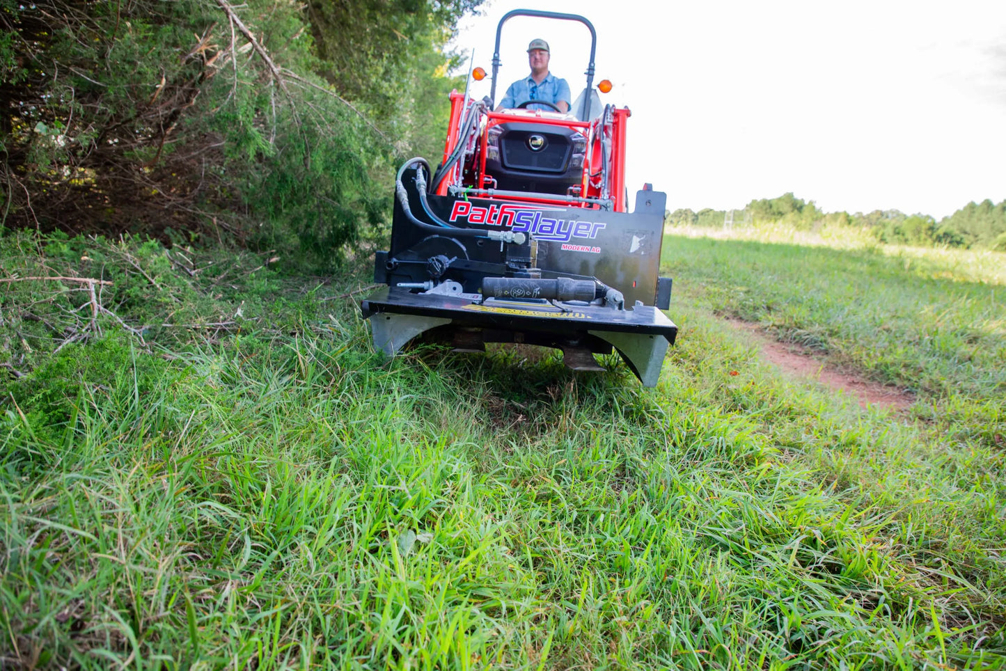 Modern Ag | Path Slayer | Brush Cutter | Compact 36" | 32"-44" Cutting Width | Hydraulic Direct Drive | 30–50 HP | For Tractor