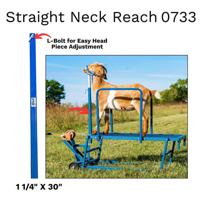 Sydell Straight Neck Reach For Sheep & Goats | #0733 | 30" | Heavy-Duty Steel | For Livestock Handling