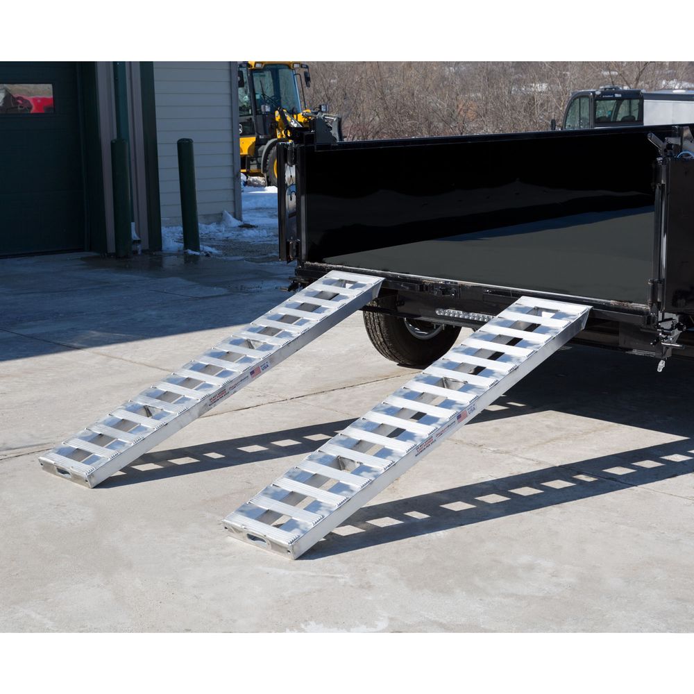 Heavy Duty Ramps Heavy Equipment Loading Ramps | Model 08-15-072-05-S | Size 6' L x 15" W | Capacity 8,000 lb. Per Axle | Horsepower 23 HP | For loading Heavy Machineries