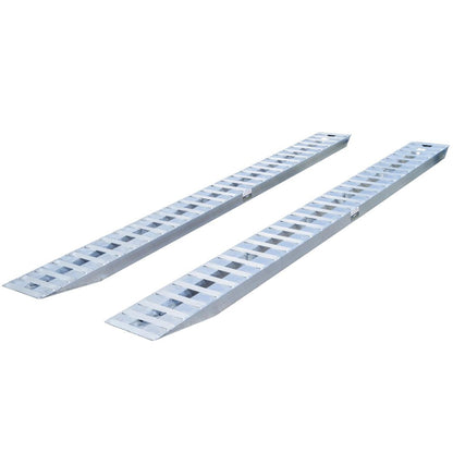 Heavy Duty Ramps Aluminum Car Trailer Ramps | Model 08-16-168-02 | Size 14' L x 16" W | 8,000 lb. Per Axle Capacity | Pin-On End Knife Foot | Horsepower 23 HP | For Car Haulers & Step Deck Trailers