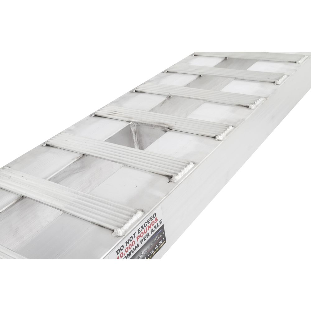 Heavy Duty Ramps Aluminum Car Trailer Ramps | Model 08-16-168-05 | Size 14' L x 16" W | 8,000 lb. Per Axle Capacity | Horsepower 23 HP | For Car Haulers & Equipment Trailers