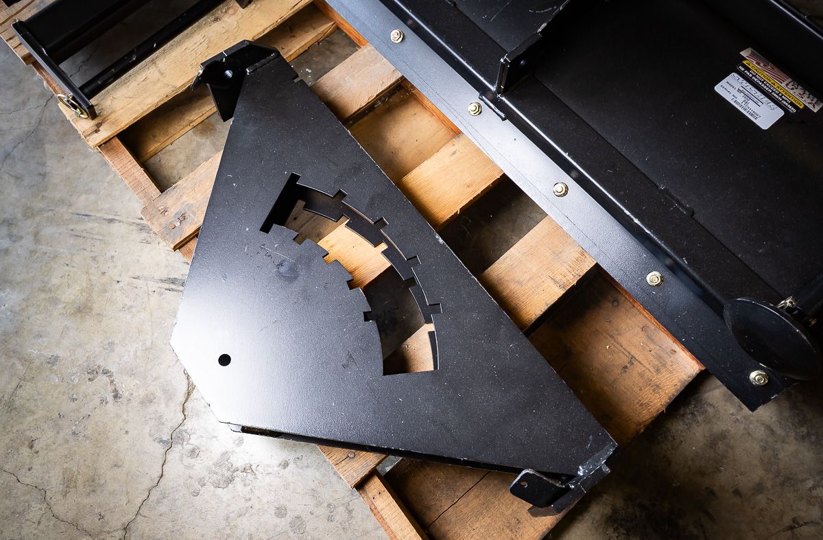 Swisher Rolled Plow Blade | Model 2850-B | 62" Width | Heavy-Duty, Adjustable Snow and Dirt Blade | Horsepower 15 To 20 HP | For UTVs & ATVs