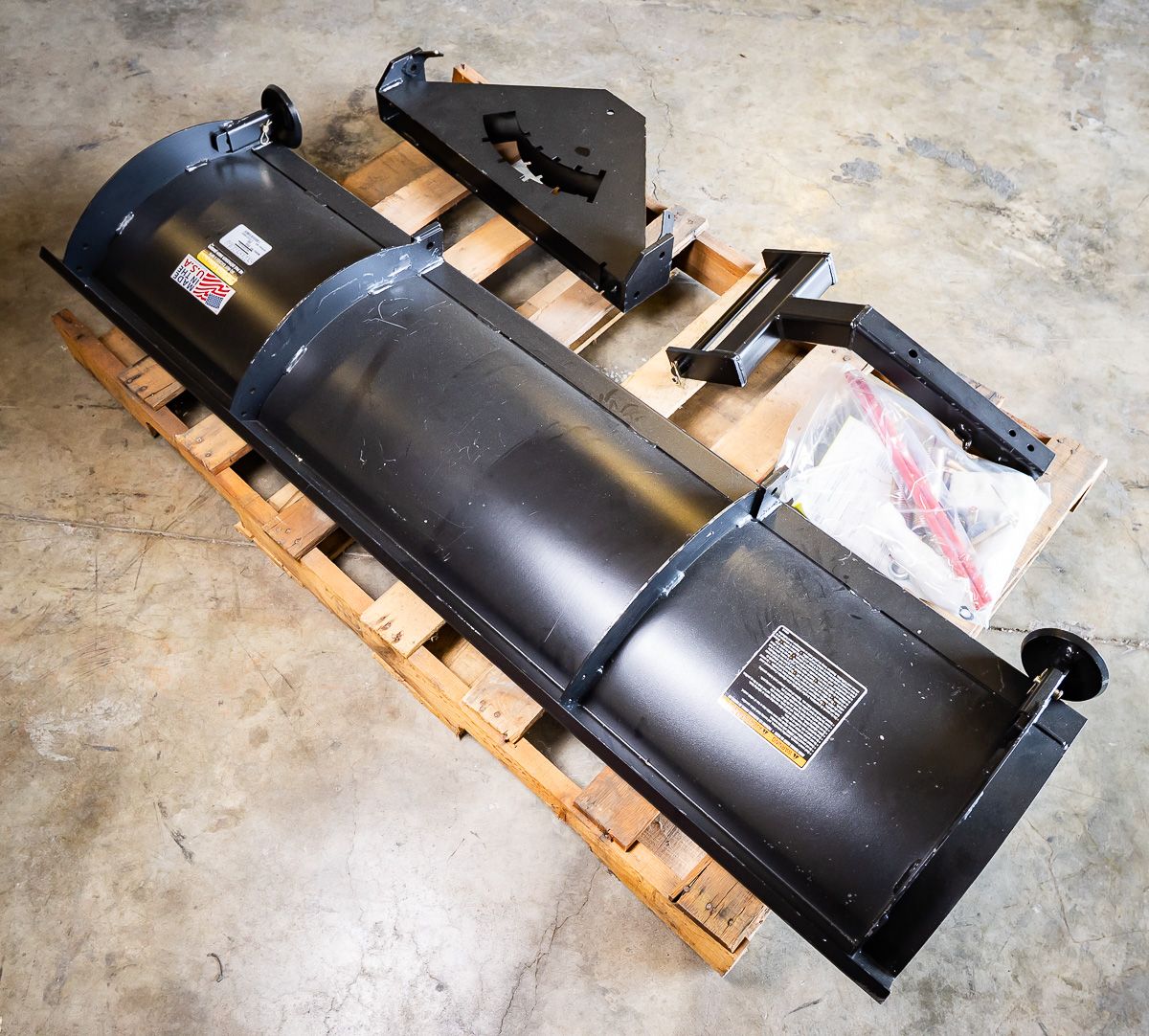 Swisher Rolled Plow Blade | Model 2850-B | 62" Width | Heavy-Duty, Adjustable Snow and Dirt Blade | Horsepower 15 To 20 HP | For UTVs & ATVs