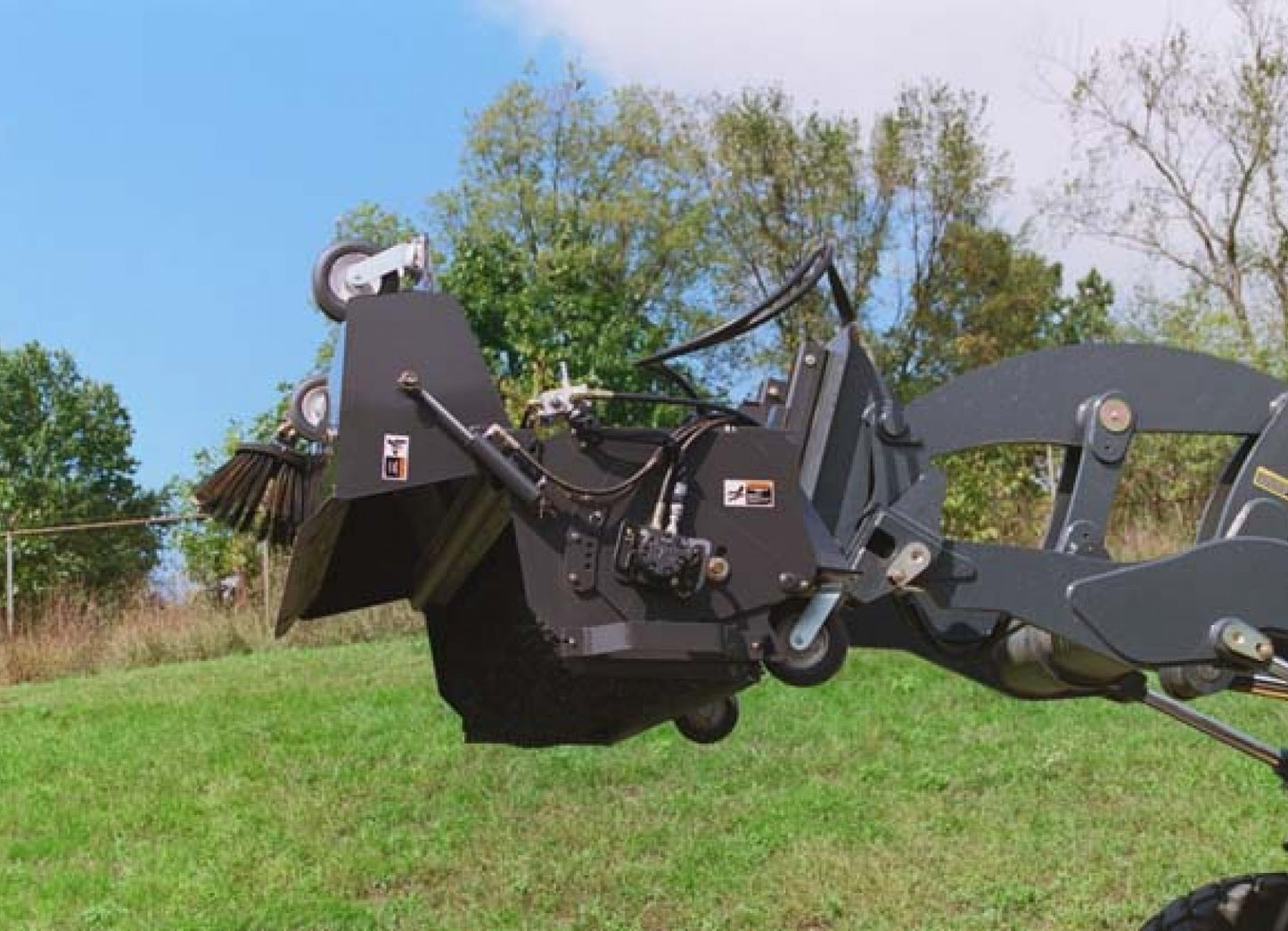 PALADIN HIGH DUMP BUCKET BROOM 84", 96" & 108" WORKING WIDTH FOR WHEEL LOADER