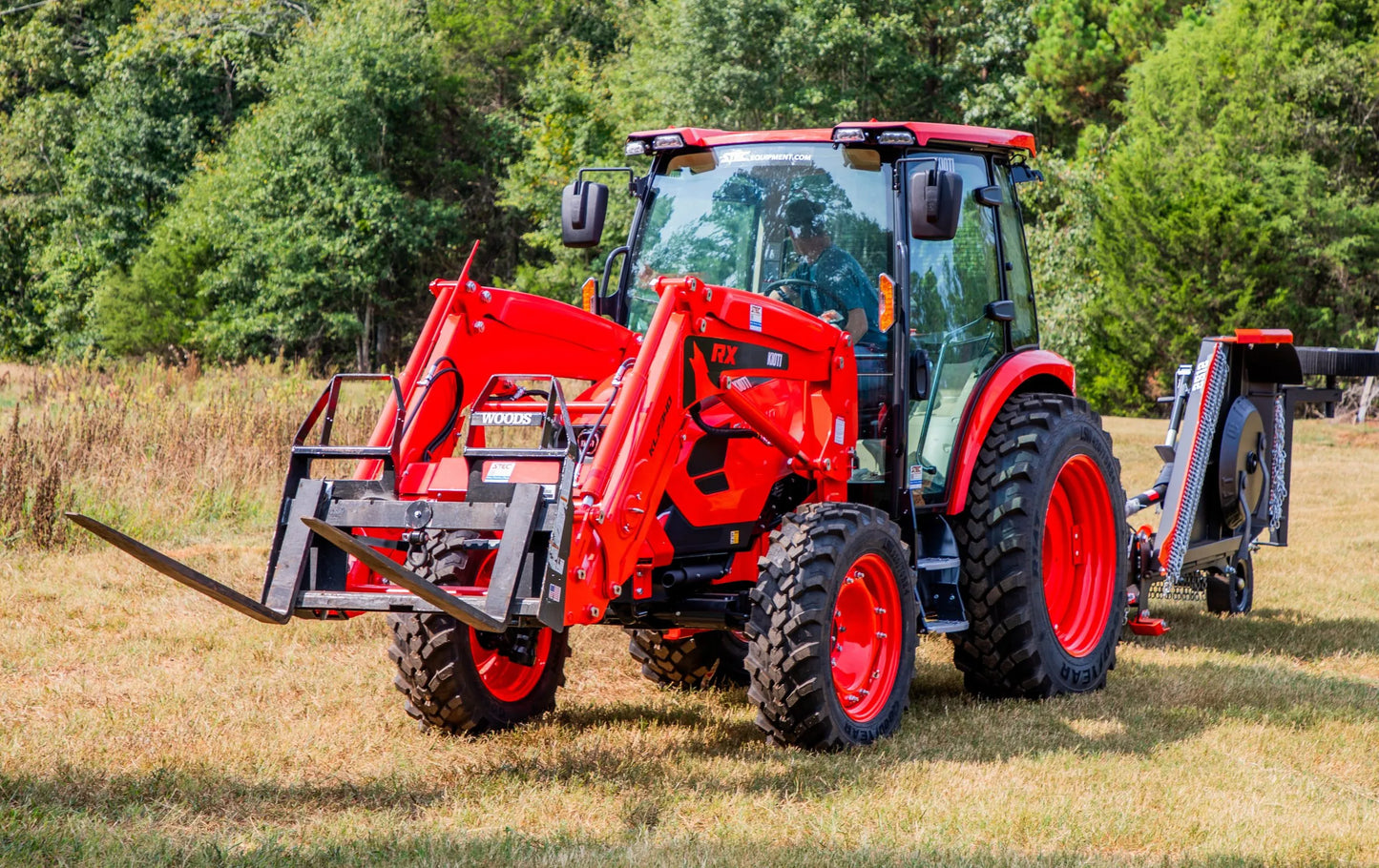 KIOTI | Cab Tractor with Loader | RX7340PCB | RX Series | 82.1 in Width | 73 HP | For Agriculture & Heavy-Duty