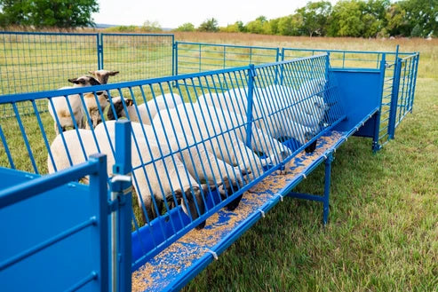 Sydell Starter Vertical Fenceline Feeder | #0815P & #0817P | Size 49 1/4" & 97 1/4" | For Sheep & Goats