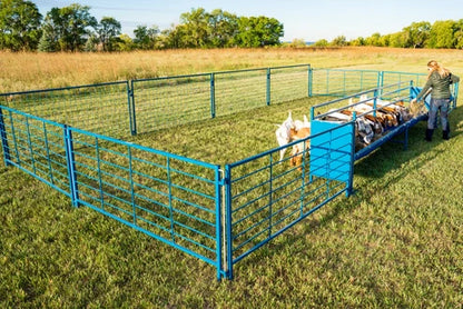 Sydell Fenceline Feeder Add-On | #0816HP / #0818HP | Height 42" To 50" | Length 49" | Width 25 1/2" | For Sheep & Goat
