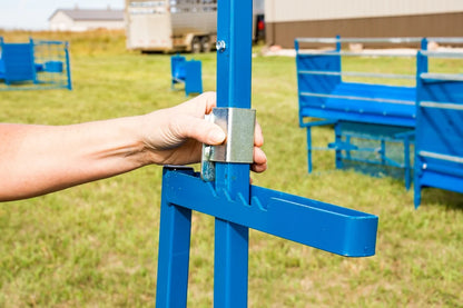 Sydell Hydraulic Stand With 0735 Milking Stanchion | #0781 | 20" x 48" Deck | For Sheep & Goat