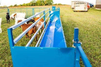 Sydell Fenceline Feeder Add-On | #0816HP / #0818HP | Height 42" To 50" | Length 49" | Width 25 1/2" | For Sheep & Goat