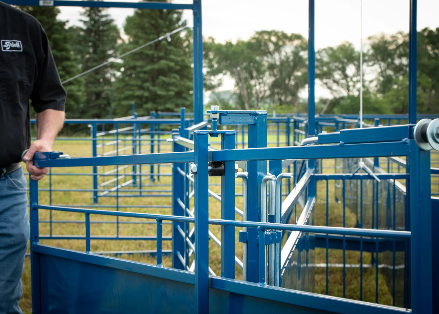 Sydell Slide Swing Gate | #0943-8 / #0943-8-G | 93 3/8" Width | For Sheep & Goat Corral Systems