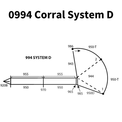 Sydell Complete Corral Working System D | #0994 | 26'9" x 10'5" | For Sheep & Goat Handling System