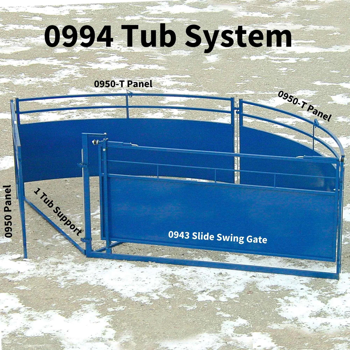 Sydell Tub Only | #0994TUB | 10'5" L x 7'1" W | For Sheep & Goat Handling Corral Systems