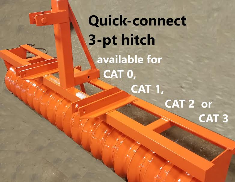 Ripping It Outdoors 10' Cultipacker | Width 120" | 40–60+ HP | 3-Point OR Pull Type OR Quick Attach | For Tractors