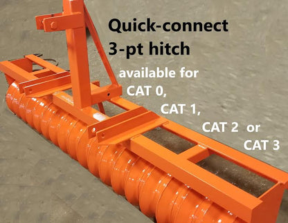 Ripping It Outdoors 10' Cultipacker | Width 120" | 40–60+ HP | 3-Point OR Pull Type OR Quick Attach | For Tractors