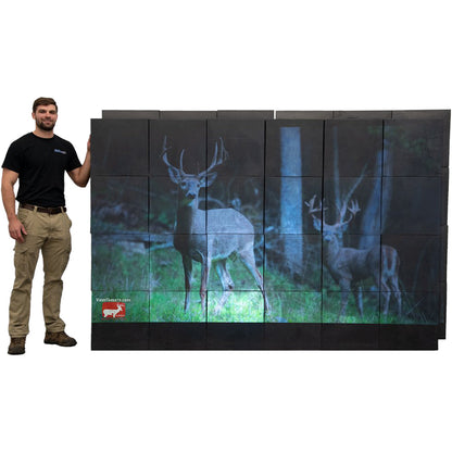 Big Shot Targets League Video Wall | Number of Cubes 24 | Range Wall Size 6' X 9'