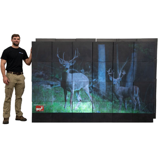 Big Shot Targets League Video Wall | Number of Cubes 24 | Range Wall Size 6' X 9'