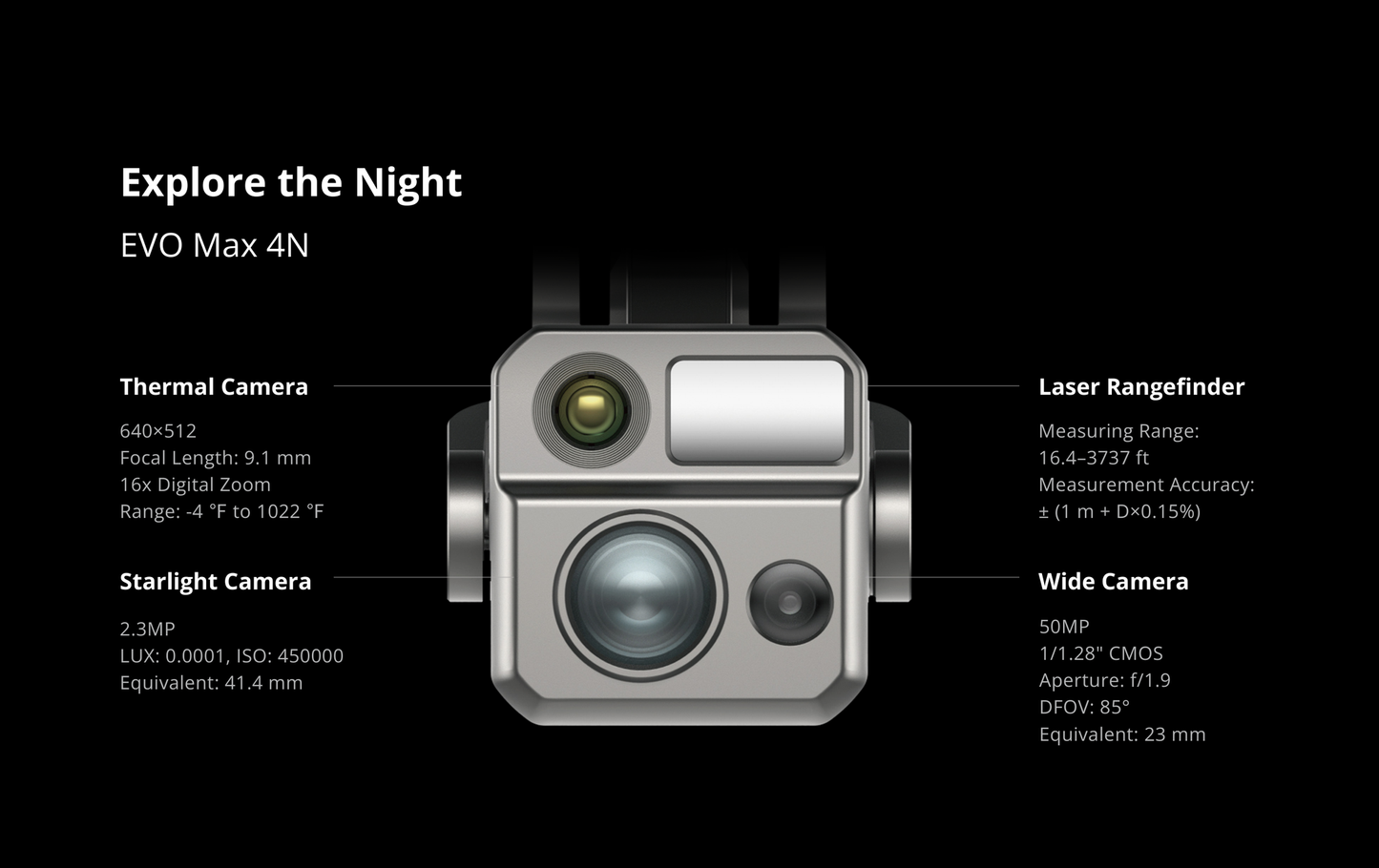 Autel EVO Max 4N | Starlight Night‑Vision | 42 min Flight | 2 Free Batteries + 1 Multi‑Charger (Summer Campaign)