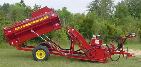 Lewis Brothers Chicken Housekeeper | Models DB Series | Width 69 Inches | Capacity 112 To 215 Cu Ft | PTO-Powered | Horsepower 40 To 90 HP | For Tractor