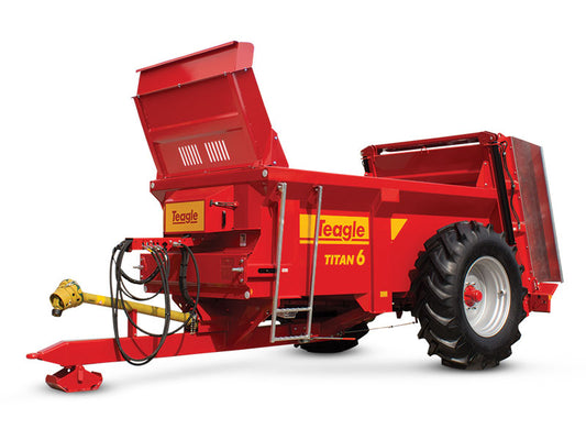 TEAGLE TITAN 17 MANURE SPREADER 6.04 TONS / 7.10 TONS WITH EXTENSTIONS FOR TRACTOR