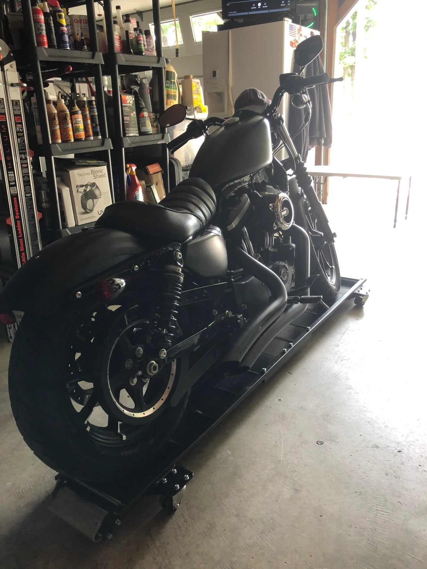 Black Widow Sport Bike & Motorcycle Dolly | Model MC-DOLLY | Size 30.5" Wide | Capacity 1,250 lb | For Sport, Cruiser & Touring Motorcycles