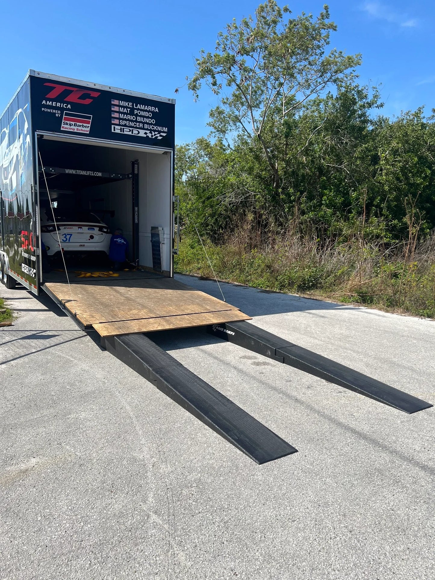 Race Ramps Two-Piece Trailer Ramp | Model RR-TR-11-2 | 131" L x 14" W x 11" H | 5.4° Approach Angle | 1,500 lb Capacity | For Trailer Loading Ramp