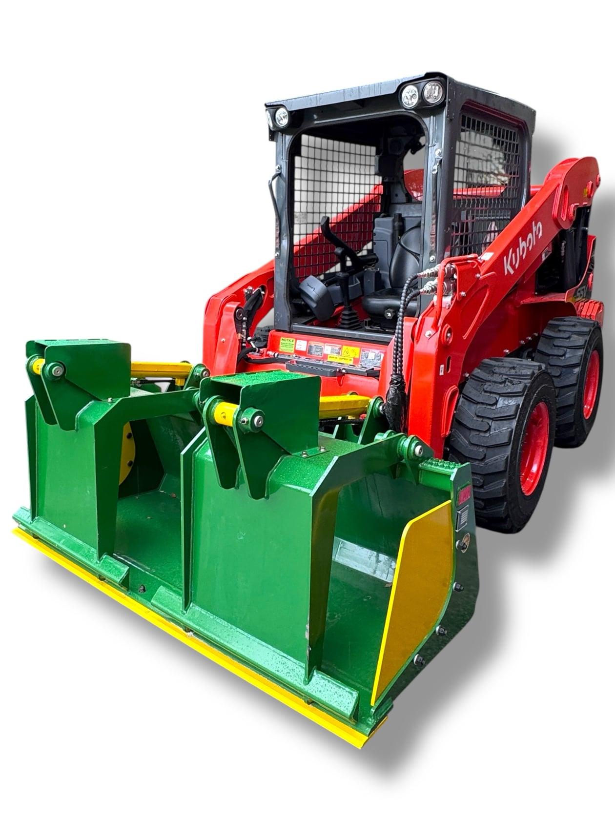 JMA Attachments Heavy Duty Grapple Bucket | With Reversible Bolt-On Cutting Edge | Grapple Bucket Width 72" inches | For Skid Steers