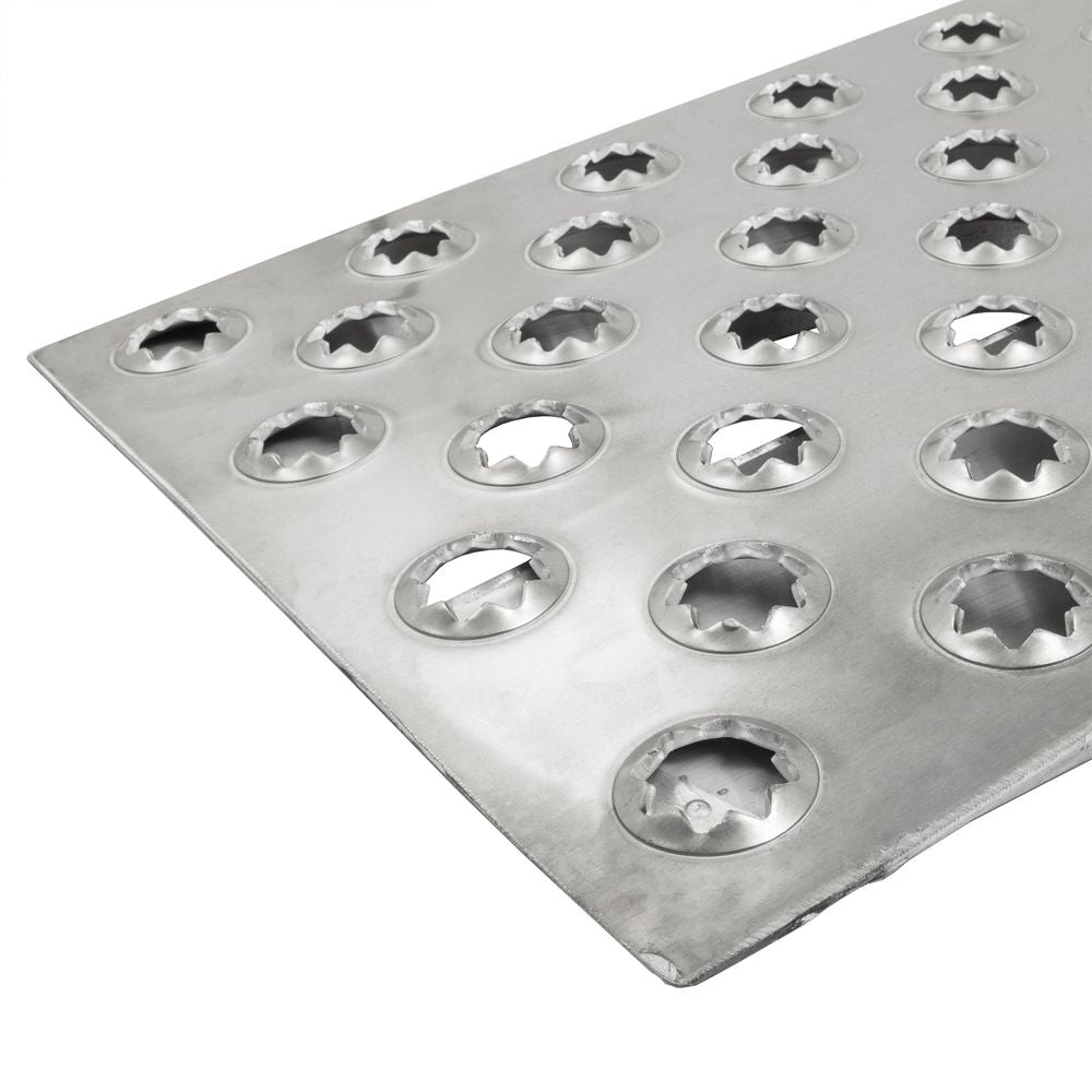 Heavy Duty Ramps Aluminum Shipping Container Wedge Ramps | Model 10-16-048-WEDGE | Size 48" L x 16" W | Capacity 10,000 lb. | Horsepower 23 HP | For 6" Lip Shipping Containers