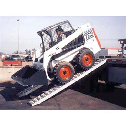Heavy Duty Ramps Heavy Equipment Ramps | Model 10-16-120-05-S | Size 10' L x 16" W | Hook End, Stub Foot | 10,000 lb. per Axle | Horsepower 23 HP | For Trailers 36"-42" Drop