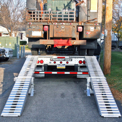 Heavy Duty Ramps Modular Step Deck Trailer Ramp System | Model 10-16-192-02-02M-S | 16' L x 16" W | 10,000 lb. Weight Capacity | Horsepower 23 HP | For Trailers, Loaders