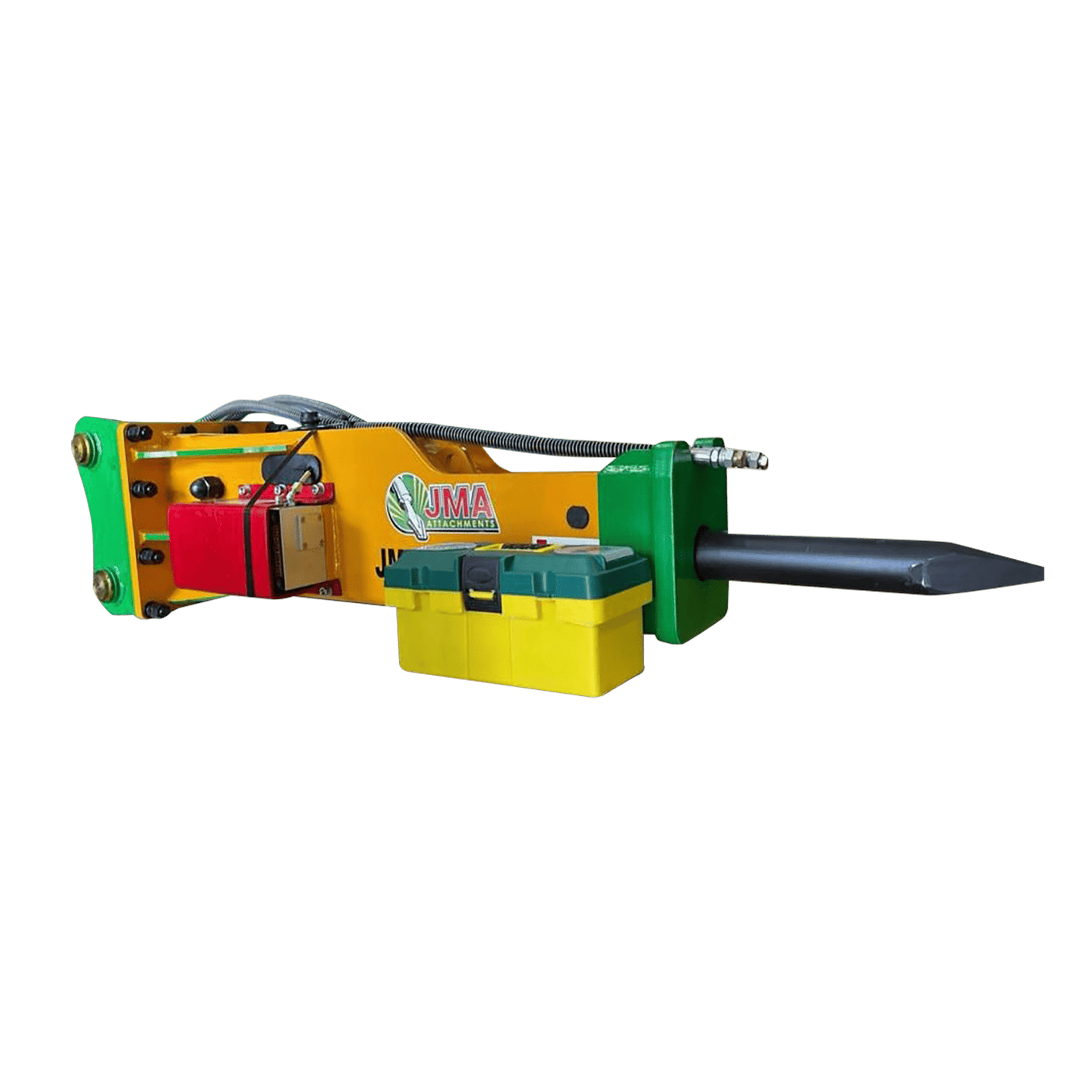 JMA Attachments Hydraulic Hammer | Model JMA-307 EBH | Energy Class 1,000 Joules | For 7 – 10 Tons Mini Excavators & Backhoe Loaders