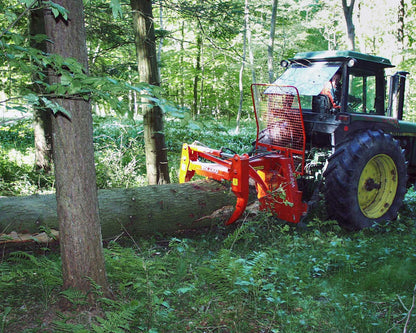 Fransgard 3-Point Hydraulic Forestry Grapple w/ PTO Winch | Model VHZ-2300 | Width 90" | 50-100 HP | For Tractors