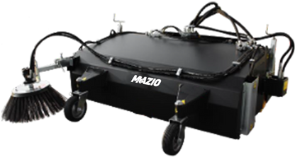 Mazio Industrial Type Pick-Up Broom | Model SPZ-12i To SPZ-26i | Width 1460 To 2910 mm | Capacity 250 To 540 Litres | For Wheel Loaders