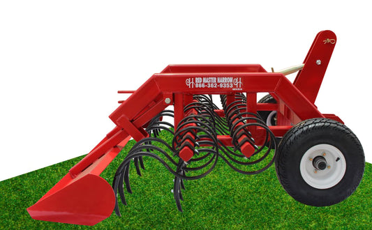 Red Master Harrow | Reiner | Arena Drag | 6 ft – 10 ft Width | 37–50+ HP | For Compact & Utility Tractors