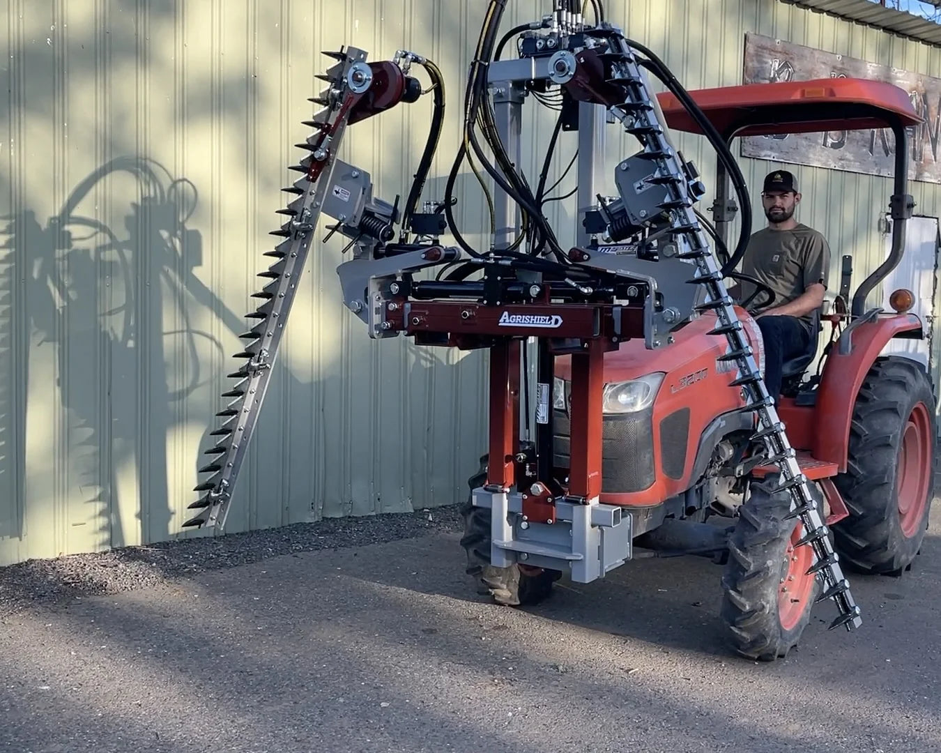 Agrishield T3 Series - Vine & Berry Trimmer | Horsepower 30-70 HP | Hydraulic Flow 6-8 GPM | For Tractors & Skid Steers