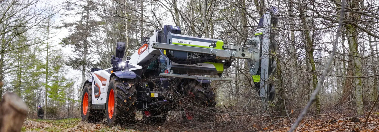 GreenTec Limb Trimmer Skid Steer | Model Multi Carrier Puma 3303 | Transport Width 7'3" inches | For Skid Steers