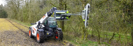 GreenTec Limb Trimmer Hydraulic Telescopic | Model Multi Carrier Puma 3303 Tele | Transport Width 8'2" Ft | Oil Flow 13.2 GPM | For Skid Steers